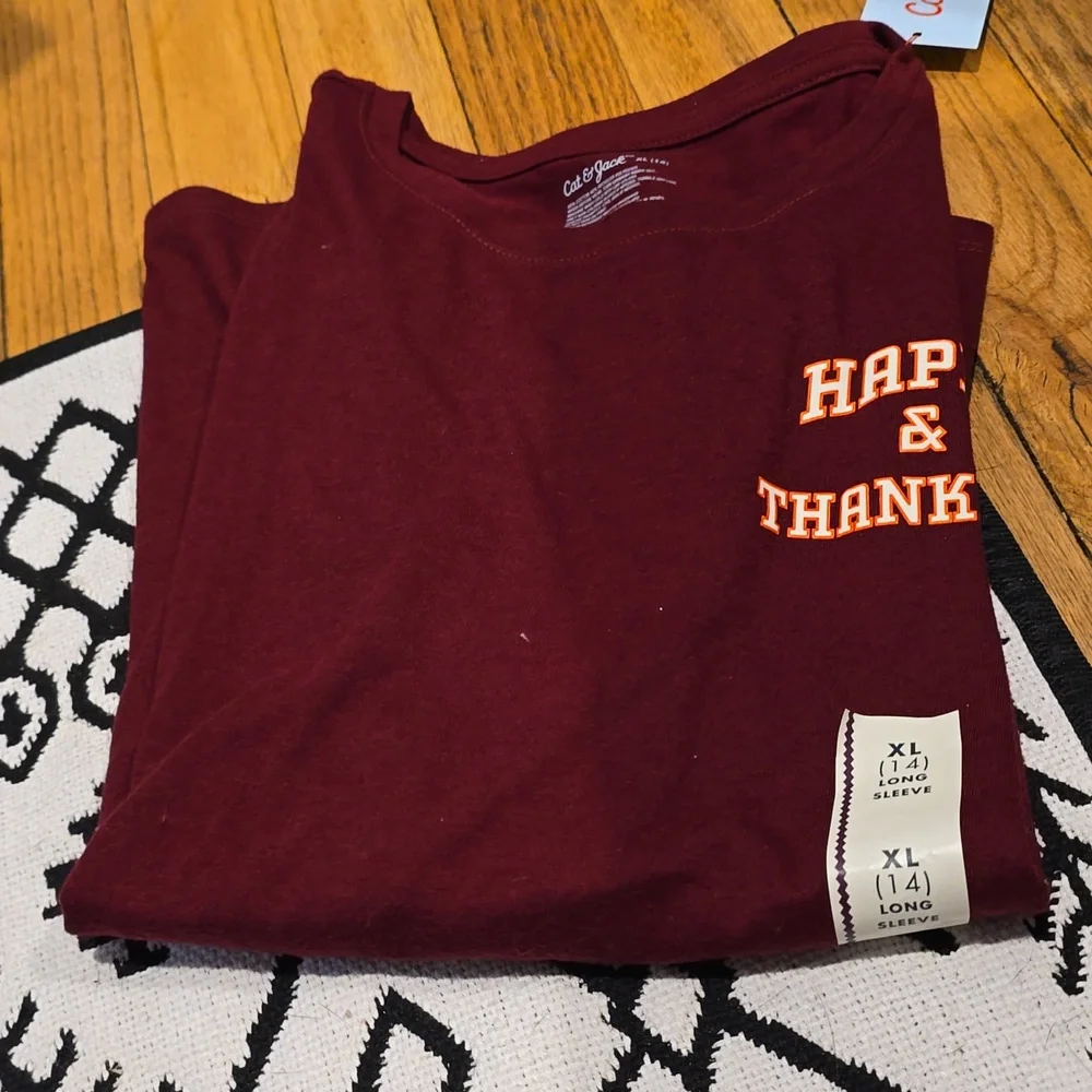 ❤️10/$13 New happy and thankful shirt Thsnksgiving Kids Shirt
